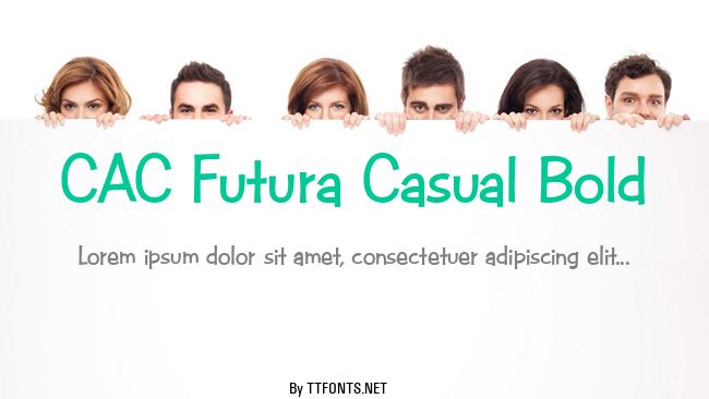 CAC Futura Casual Bold example